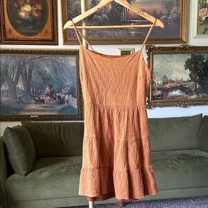 Women's Lush Orange Sleeveless Dress